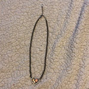 Small heart with Swarovski crystals
